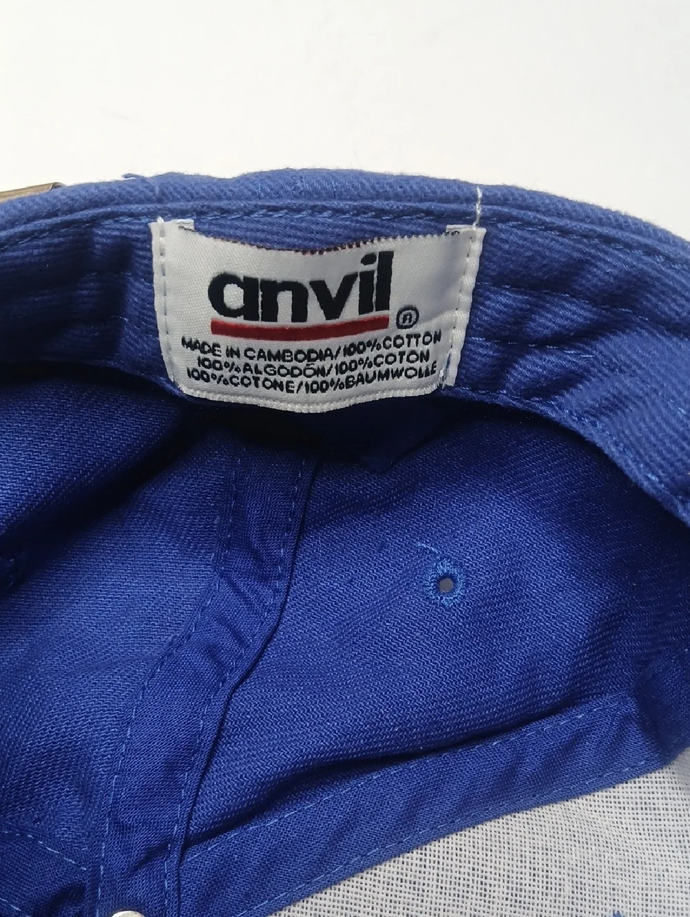 Anvil Blue THON 2015 Cap with‎ Yellow & Red Embroidery
